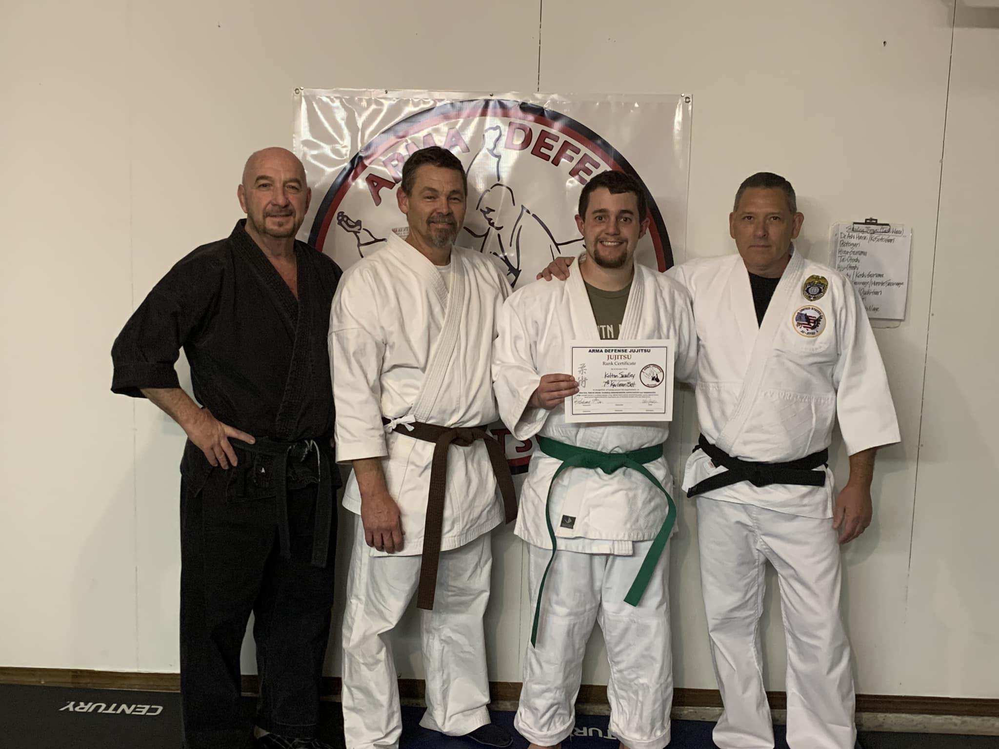 Students practicing jujitsu techniques Oklahoma City